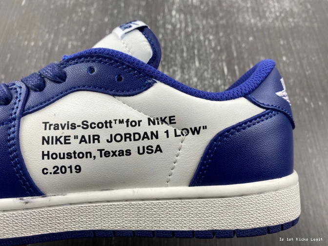 JORDAN CUSTOM SCOTT 1 AIR X X OFF-WHITE TRAVIS DM7890-101 0816